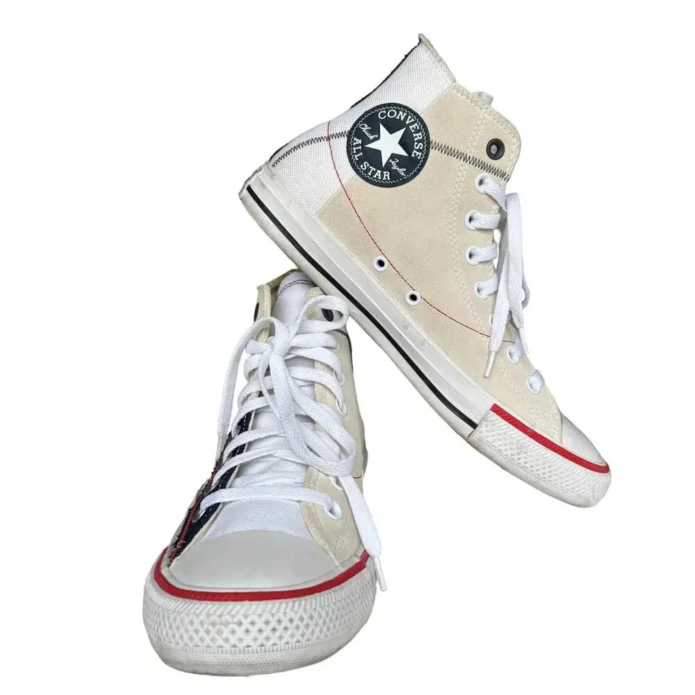 Chuck Taylor All Star Craft High PS White Midnight Navy Men Size 8 Women Size 10 - Picture 3 of 10